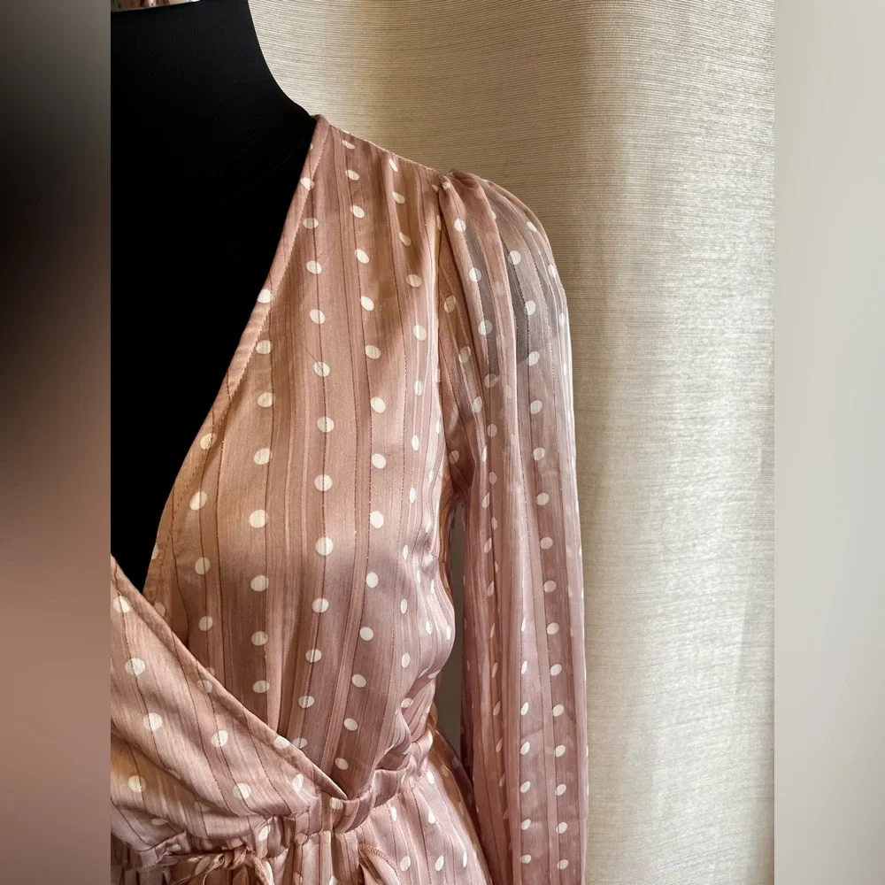 Polka Dot Pink Dress - Picture 2 of 5